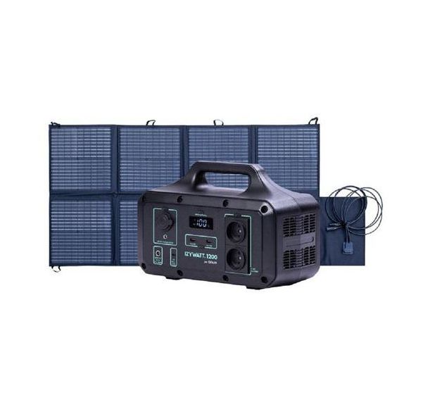 Station portative IZYWATT 1200 + Panneau solaire pliant 160W