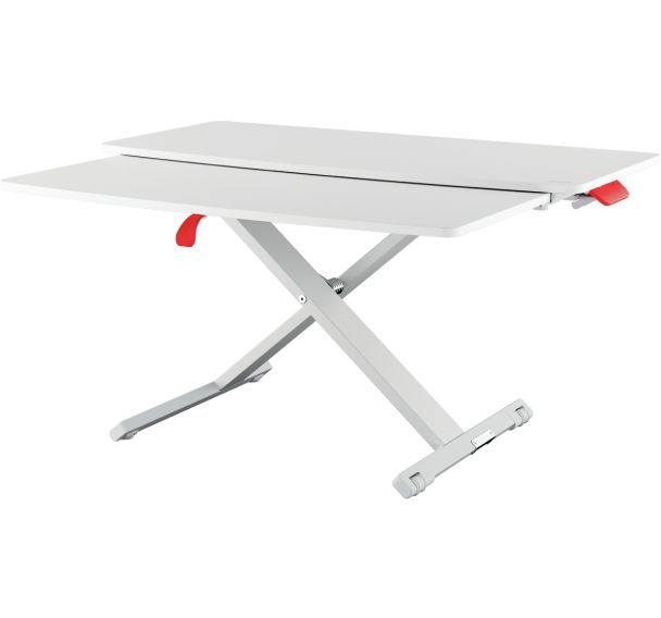 Station travail assis/debout Ergo Cosy plateau coulissant