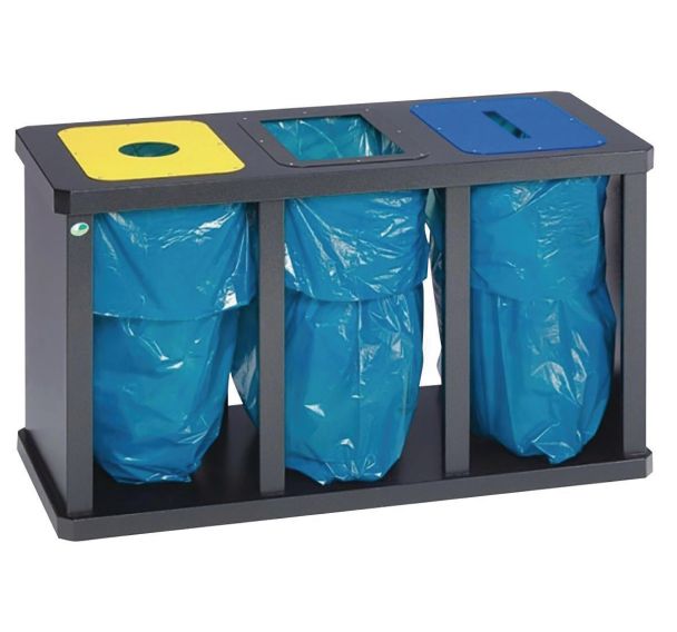 Station de tri sélectif triple et quadruple - anneau de serrage - Var