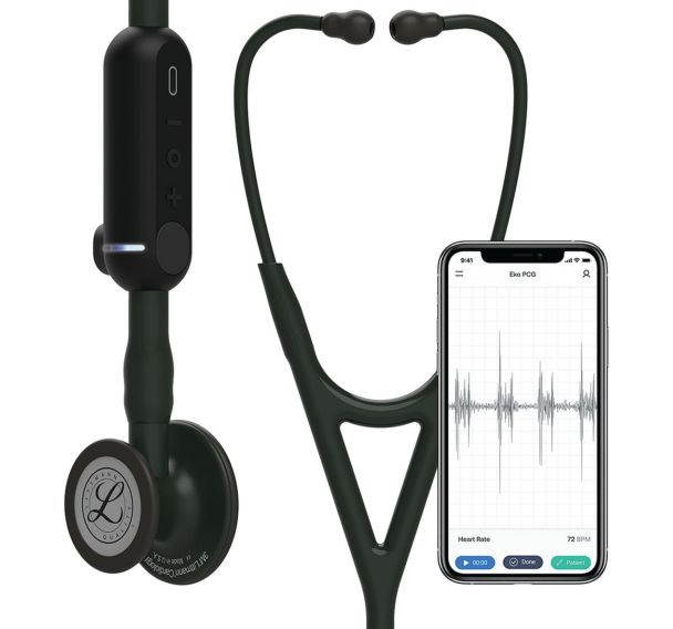 Stéthoscope 3M numerique double pavillon core digitial noir -8490-LITTMANN