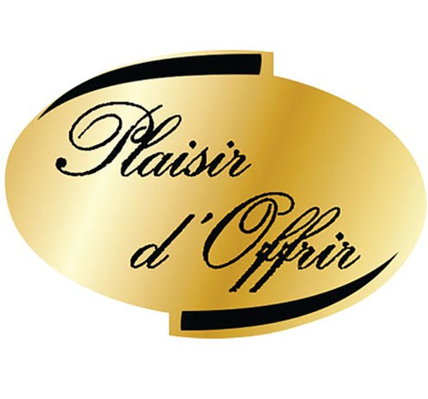 Sticker plaisir offrir oval x500