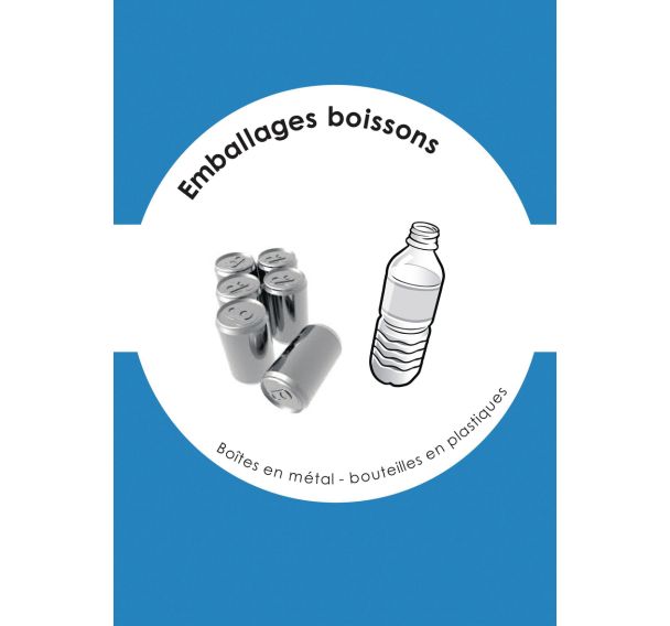 Sticker pour plaque de signalisation sur meuble de tri & pré-tri