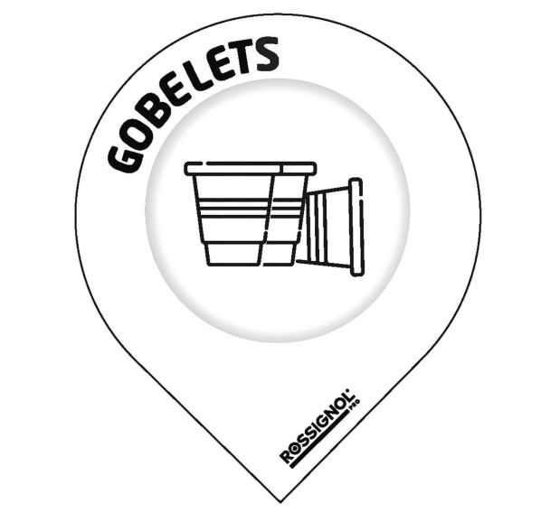 Stickers Tri Collec - Gobelets - Blanc