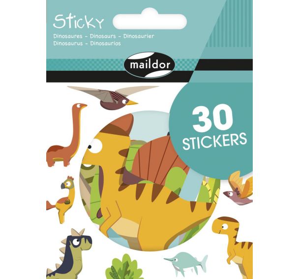 Sticky, Dinosaures, 30 gommettes