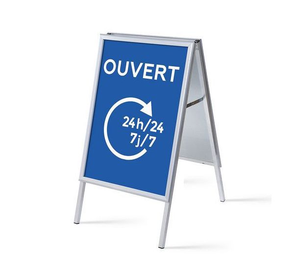 Stop-Trottoir A1 Ensemble Complet Ouvert 24/7 Bleu