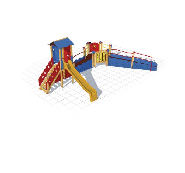 Structure 1 tobbogan + 1 plateforme