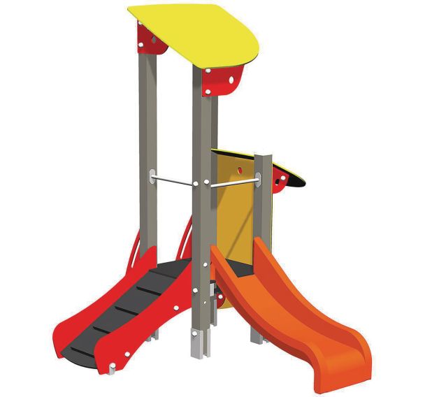 Structure 1 tour et cabane Ptit Loup alu - Manutan Expert