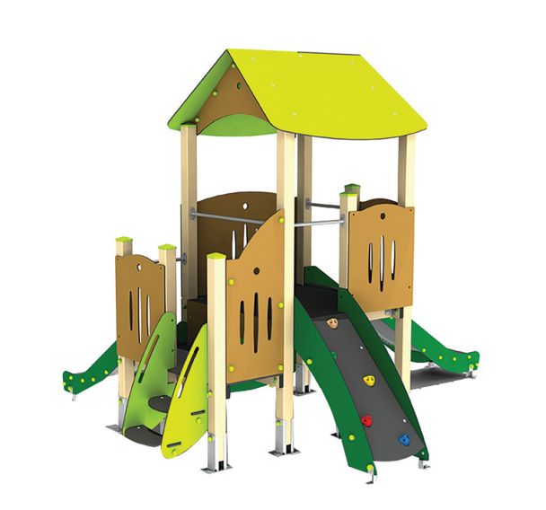 Structure 2 tourelles accollées alu/polyester HPL - Manutan Expert