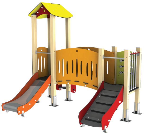 Structure 2 tours Ptit Loup alu/polyester HPL - Manutan Expert