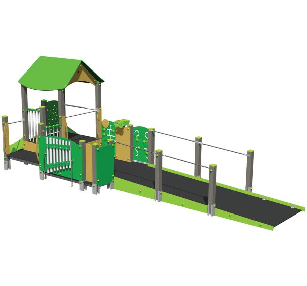 Structure INCLUSIVE 3 tourelles 1 toit alu/inox