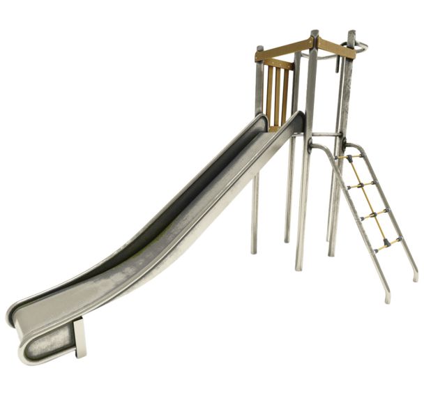 Structure LOREE 1 tour filet inox/robinier