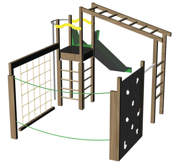 Structure Pago-pago avec glissière polyester - scellement direct