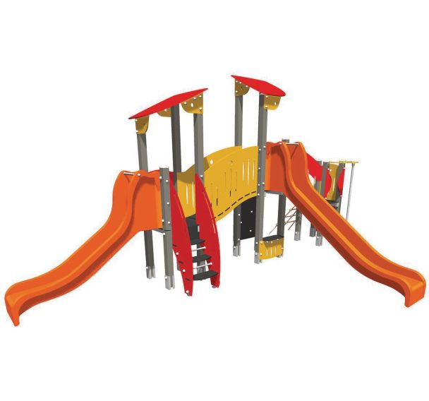 Structure aventure 3 tourelles alu