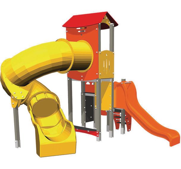 Structure double toboggan Titan alu - Manutan Expert