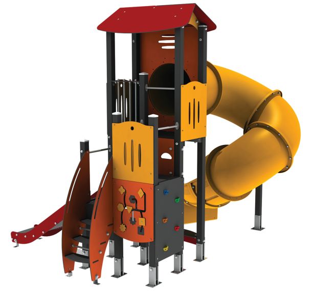 Structure double toboggan Titan alu/polyester HPL - Manutan Expert