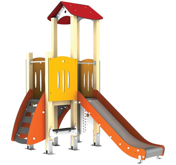 Structure évolutive 2 tours alu/polyester HPL - Manutan Expert