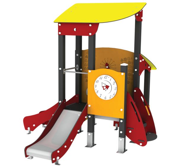 Structure grande tour/cabane Ptit Loup alu/polyester HPL - Manutan Expert