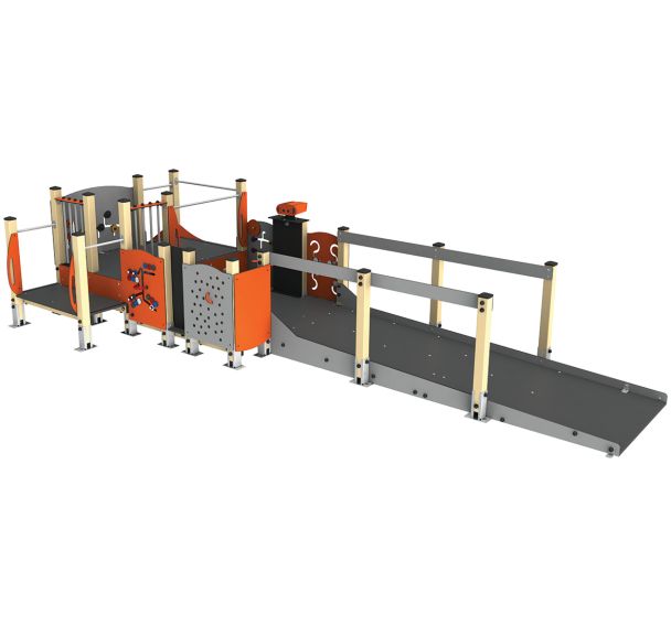 Structure inclusive 3 tourelles alu/polyester HPL - Manutan Expert