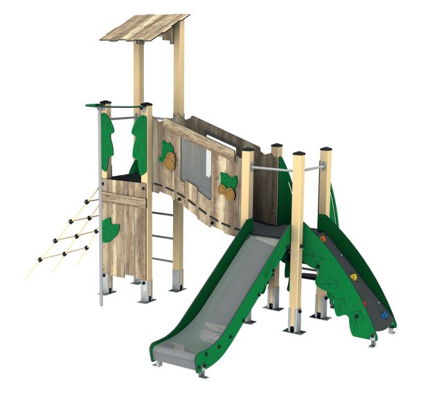 Structure mât Noisette métal beige/HPL/polyester- Manutan Expert