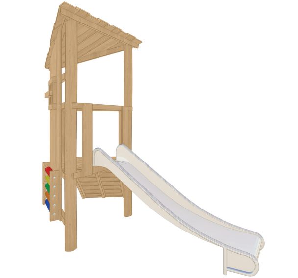 Structure robinier 1 tour toboggan boulier scellement direct