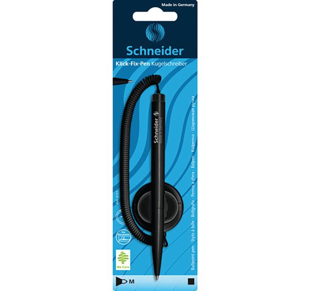 Stylo avec chainette - Klick-fix - noir - Schneider