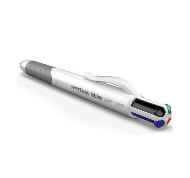 Stylo bille 4 couleurs Inkjoy™ Quatro pointe moyenne 1mm