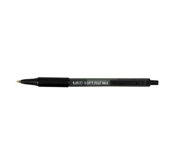 Stylo bille pointe moyenne rétractable “Soft Feel” - Bic