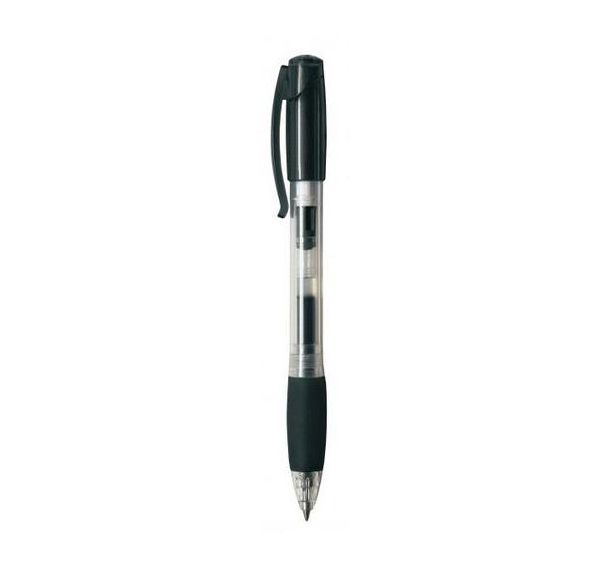 Stylo gel roller 0.7 mm rétractable - noir