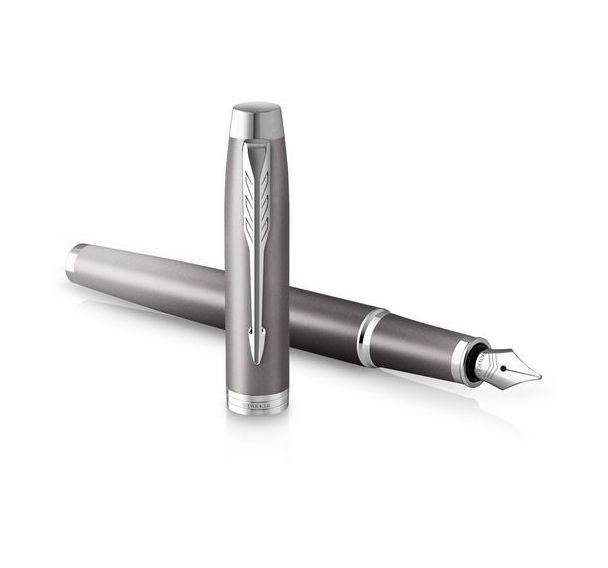 Stylo plume Parker IM Writing Rituals Grey GT finition dorée