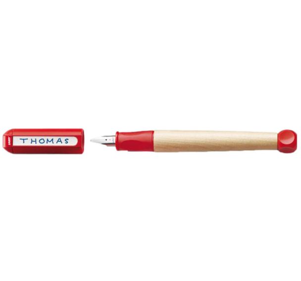 Stylo plume d'apprentissage rouge Lamy ABC + 1 cartouche bleue