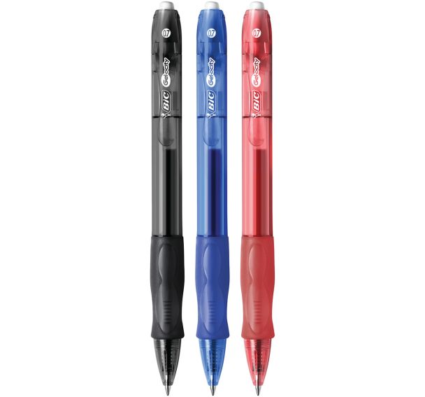 Stylo roller Gelocity - Pointe 0,7 mm - Boîte de 12 -  Bic