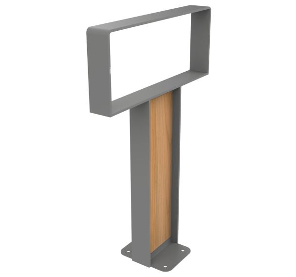 Support-vélos CYCLEA bois/métal plié platine - BUTON DESIGN