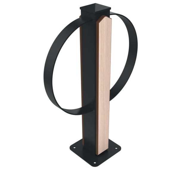 Support-vélos CYCLEA double bois/métal platine - BUTON DESIGN