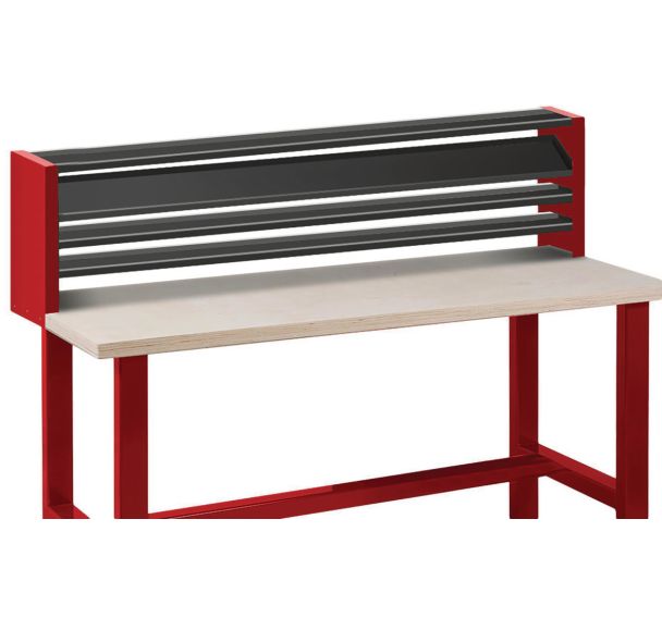 Support Ht 900 avec 2 étagères pour établi de 1200 mm Anjou Tolerie
