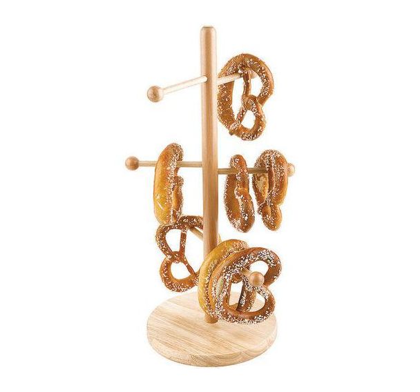 Support à bretzel en bois