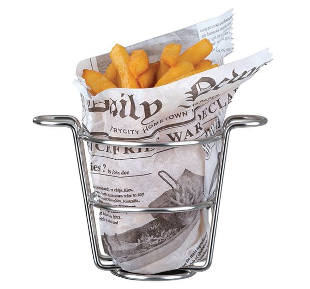 Support à frites inox ø9 cm