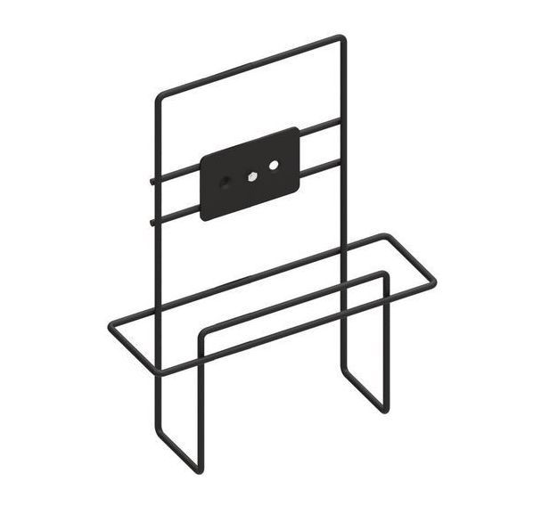 Support additionnel pour porte brochures A4 en acier noir - Manutan