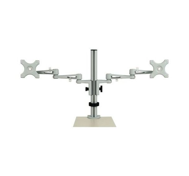 Support ajusable pour double écran - Manutan