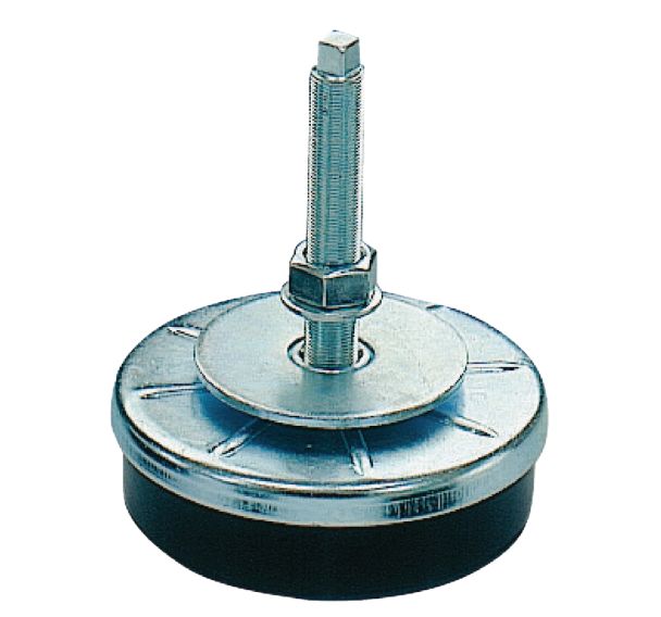 Support antivibratoire pas fin filetage M12 Tige Galva