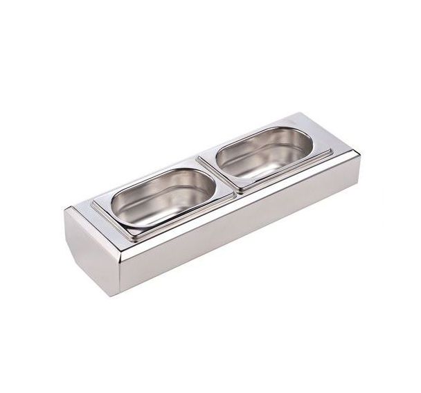 Support bacs à sauce pour plaque de découpe satine