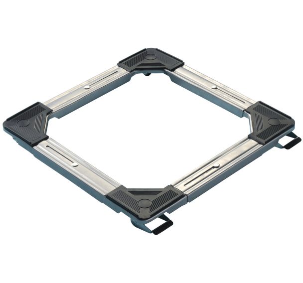 Support cadre sur roulettes extensible