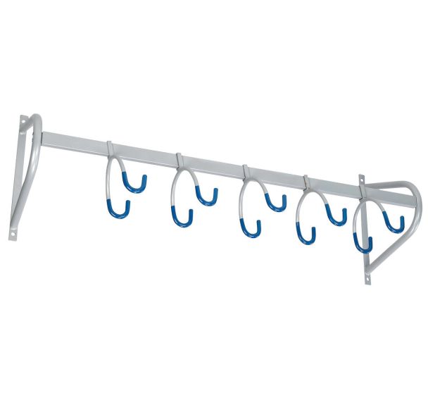 Support cycles mural suspendu 5 places - acier