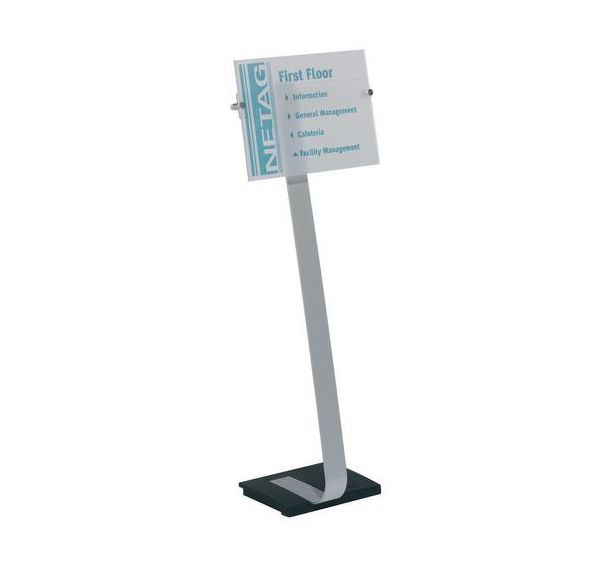 Support d'information sur pied Crystal Sign Stand®