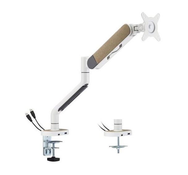 Support de bureau D35-100CG-W 1 écran 17-35'' - Dacomex