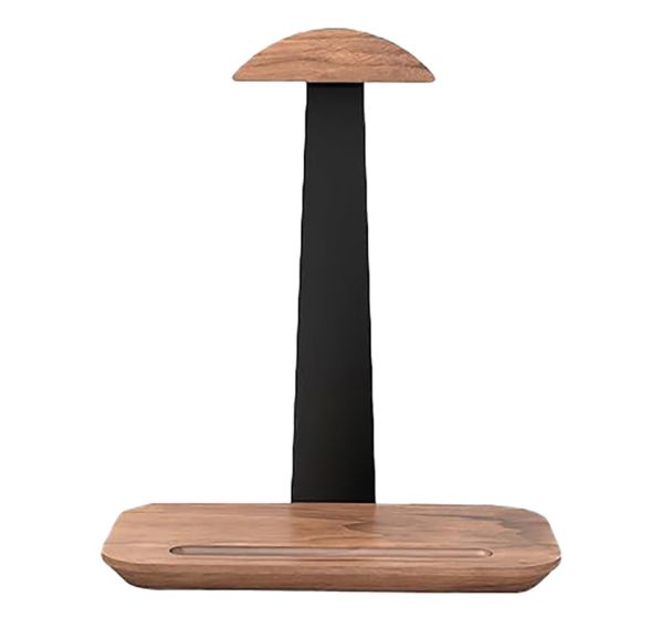 Support de casque en aluminium et bois - Alba