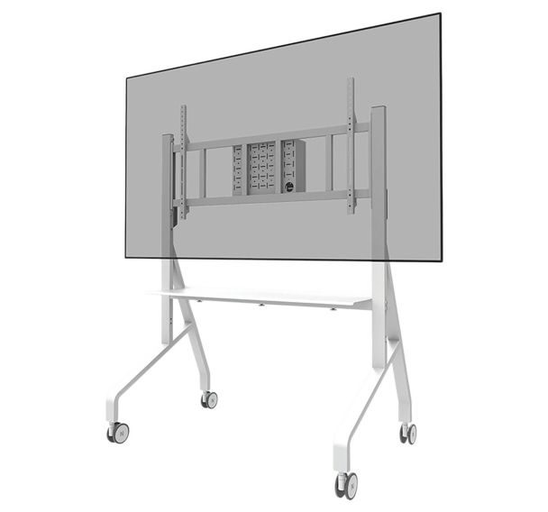 Support écran mobile 65 à 115 pouces blanc FL50575WH1 Neomounts