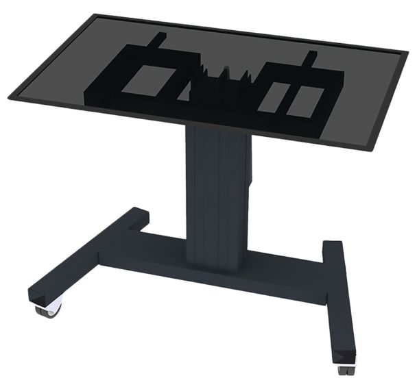 Support mobile motorisé haut/larg.réglable version table<lt/>100''- Newstar