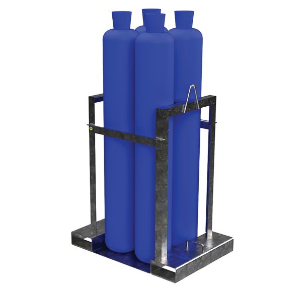 Support mobile pour bouteilles de gaz ø 230 mm - Sameto Technifil
