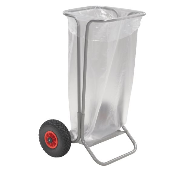 Support mobile pour sac poubelle charge 50 kg