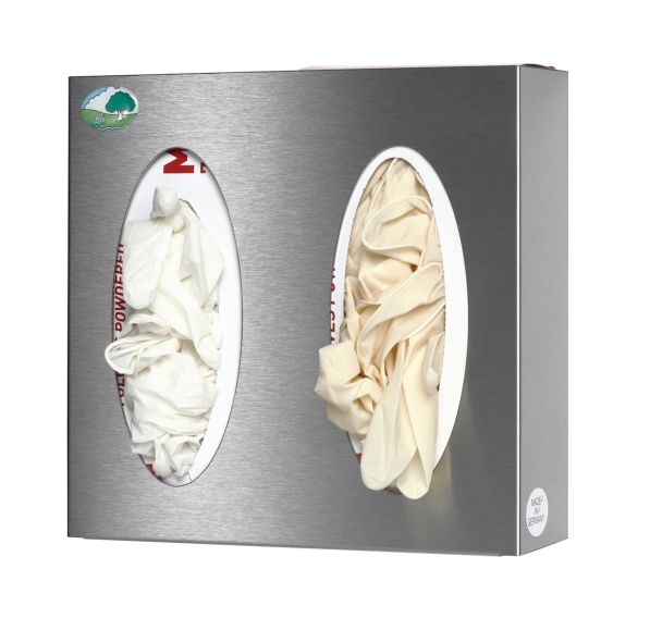 Support mural inox pour boîte de mouchoirs/gants - Inox